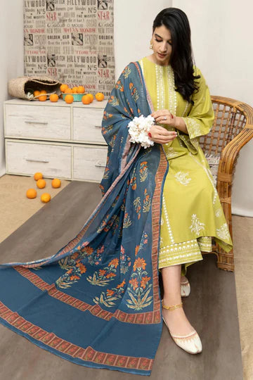 URGE Embroidered Lawn 3Pc Suit