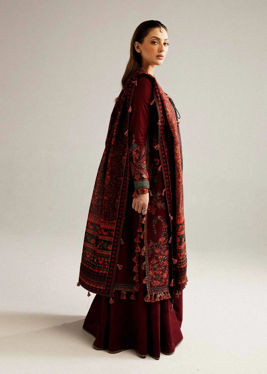 RUBY Danoori Unstitched Embroidered Lawn 3Pc Suit