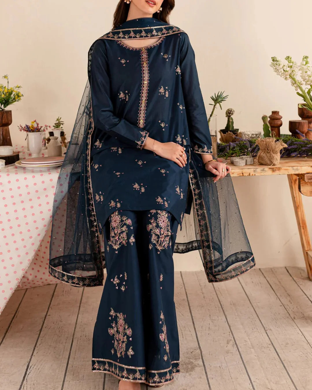 BATIK Unstitched Embroidered Lawn 3Pc Suit