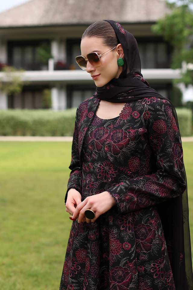 Bareeze Unstitched Embroidered Lawn 3Pc Suit