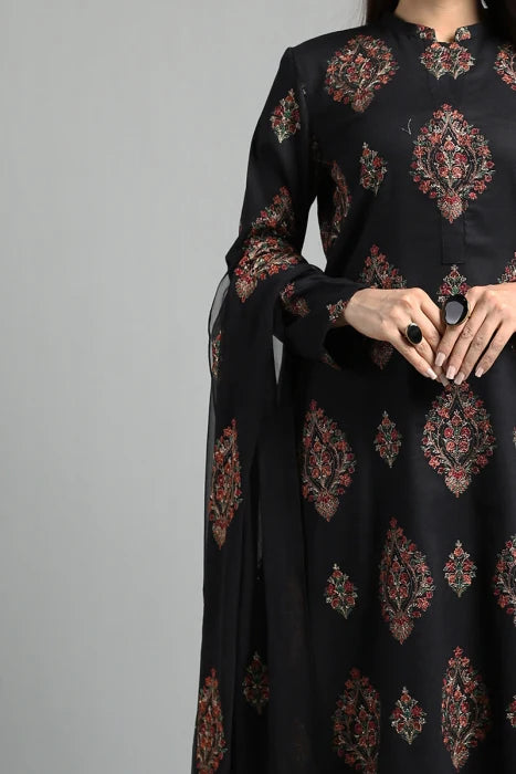 Bareeze Unstitched Embroidered Lawn 3Pc Suit