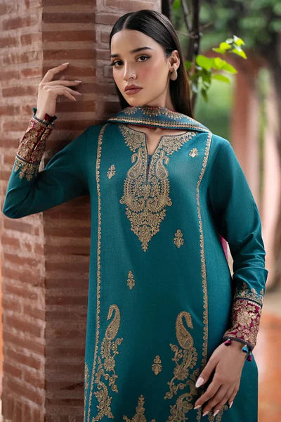 Jazmin Unstitched Embroidered Lawn 3Pc Suit-UW-0069