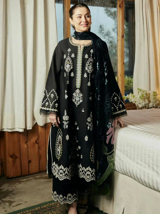 Zara Shah Jahan Unstitched Embroidered Lawn 3Pc Suit