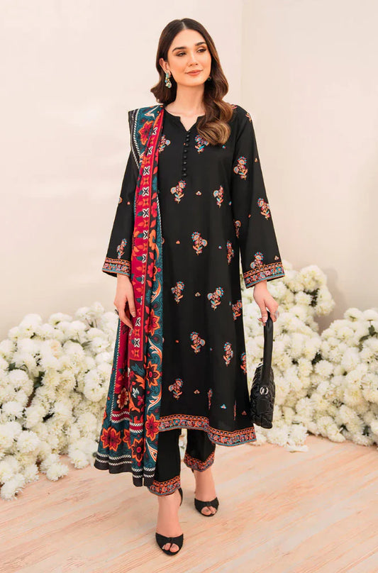 Zara Shah Jahan Unstitched Embroidered Lawn 3Pc Suit