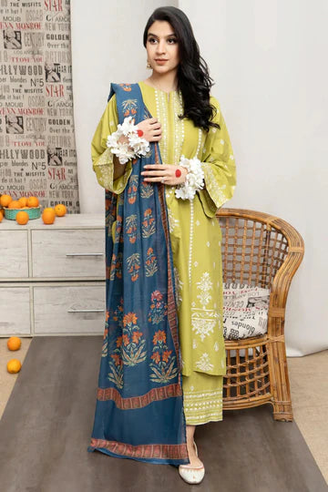 URGE Embroidered Lawn 3Pc Suit