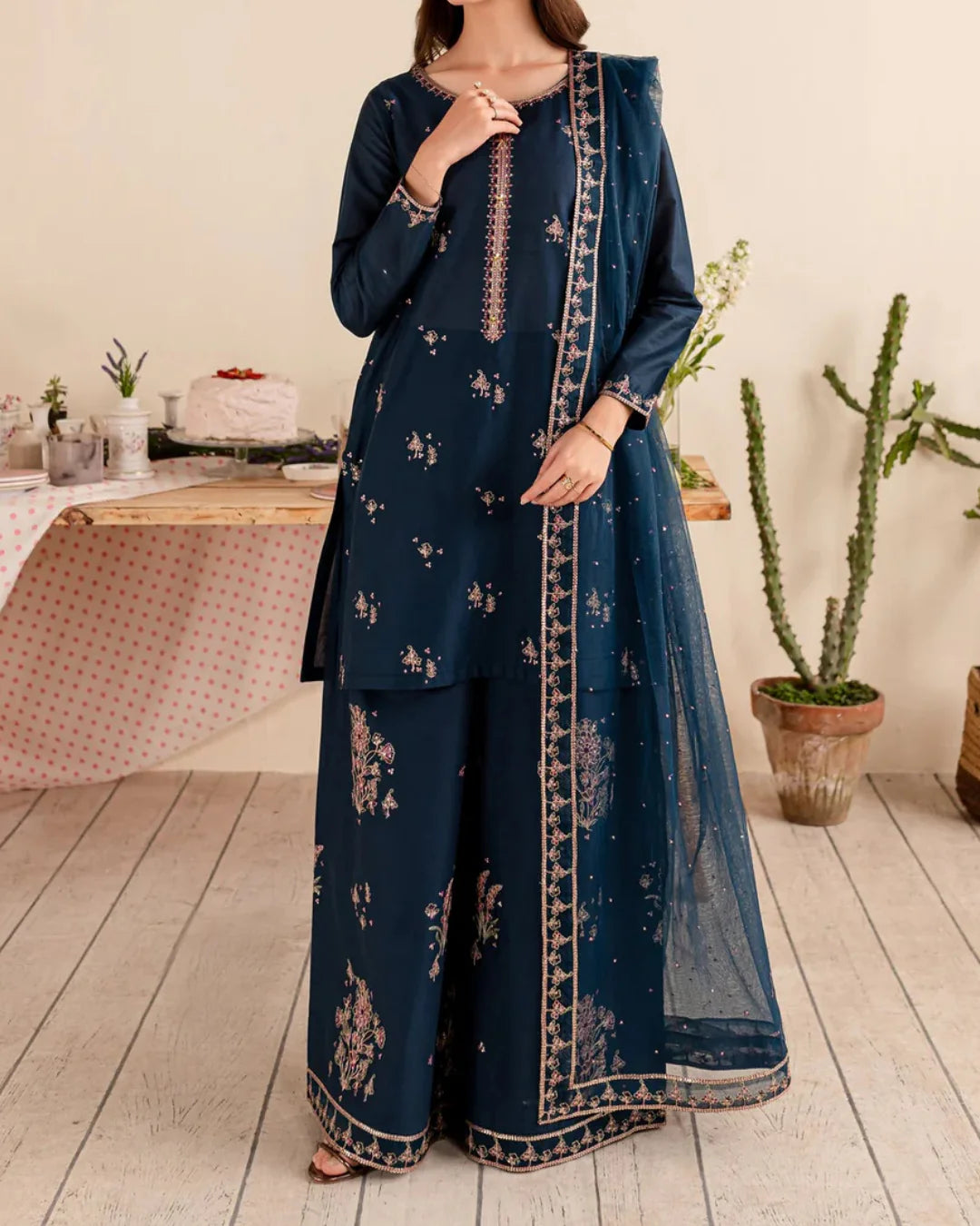 BATIK Unstitched Embroidered Lawn 3Pc Suit