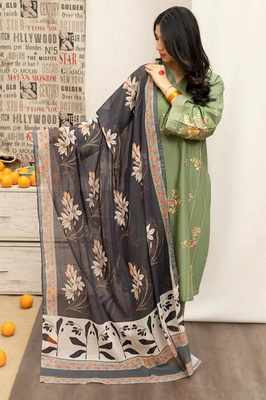 URGE Embroidered Lawn 3Pc Suit