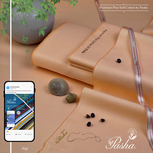 Pasha Soft Cotton Unstitched Suit for Men's