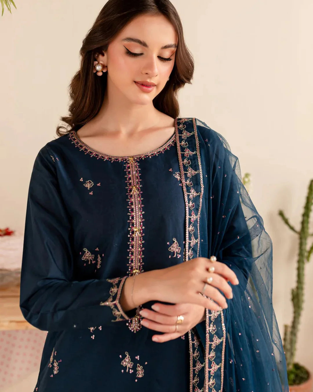 BATIK Unstitched Embroidered Lawn 3Pc Suit