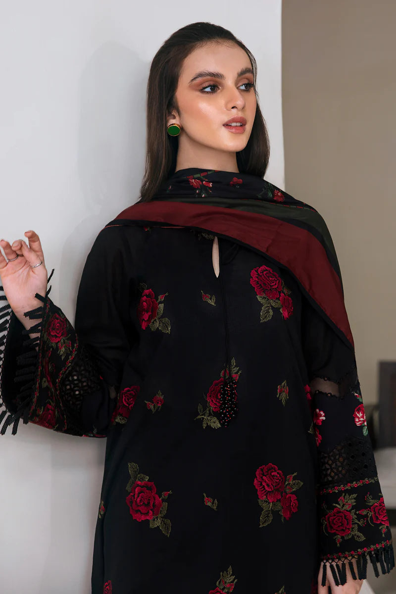 BAROQUE Unstitched Embroidered Lawn 3Pc Suit