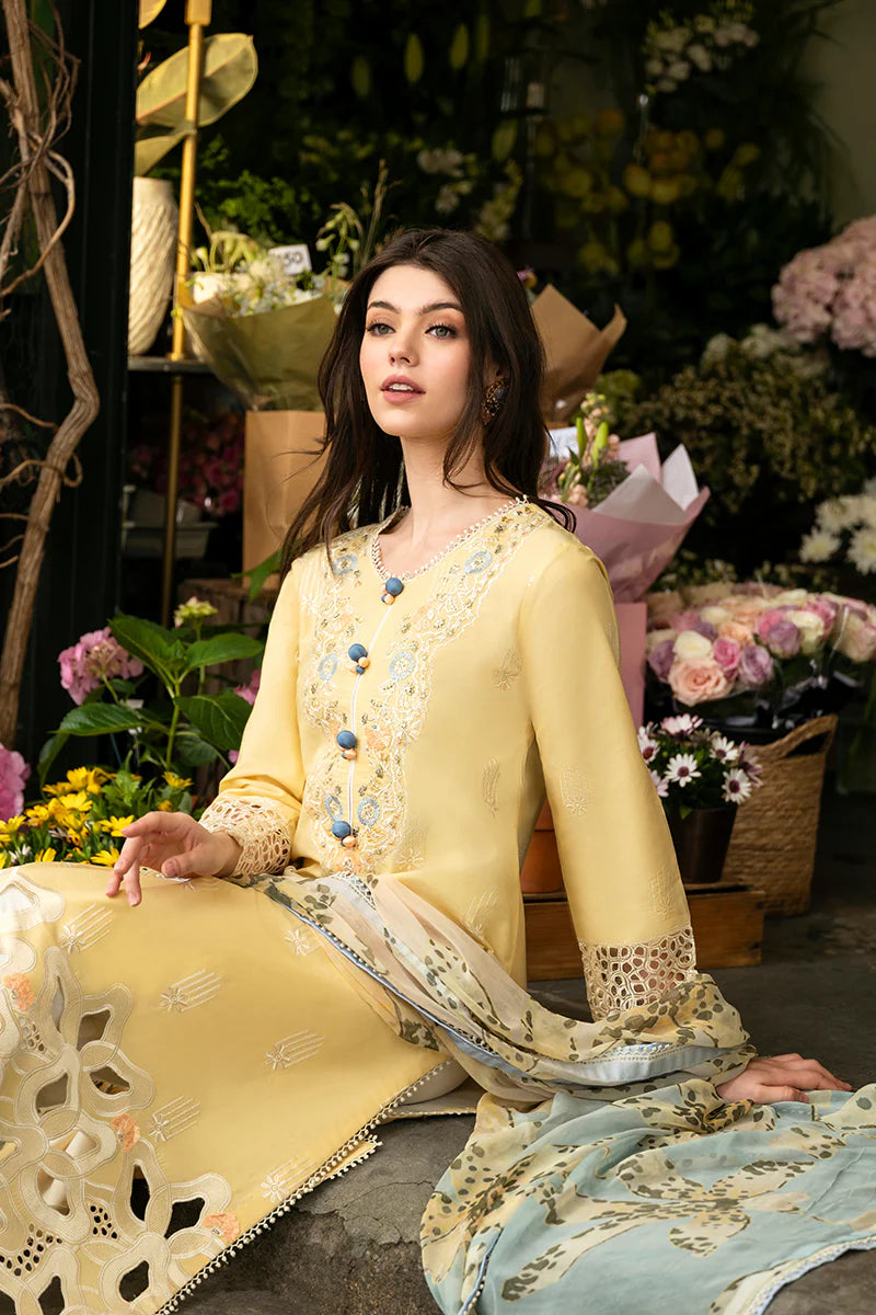 MUSHQ Unstitched Embroidered Lawn 3Pc Suit