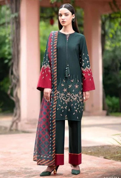 Zara Shah Jahan Unstitched Embroidered Lawn 3Pc Suit