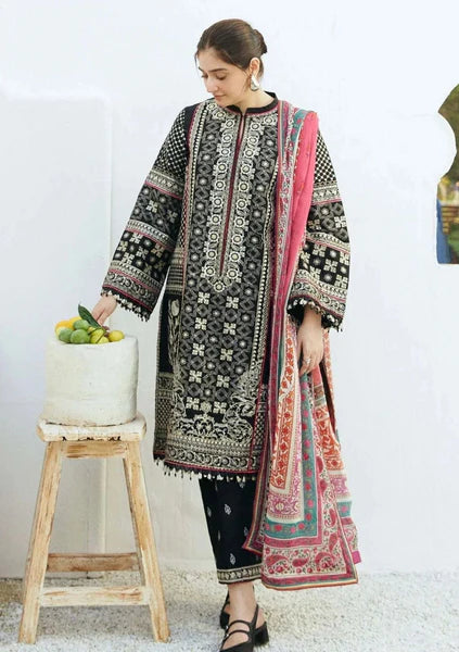 Zara Shah Jahan Unstitched Embroidered Lawn 3Pc Suit