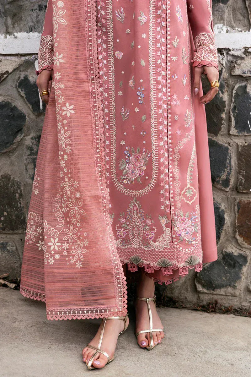 anayanoor Qalamkar Unstitched Embroidered Lawn 3Pc Suit 3PC
