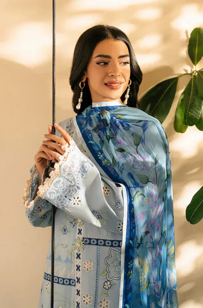 anayanoor Roheenaz Unstitched Embroidered Lawn 3Pc Suit 3PC