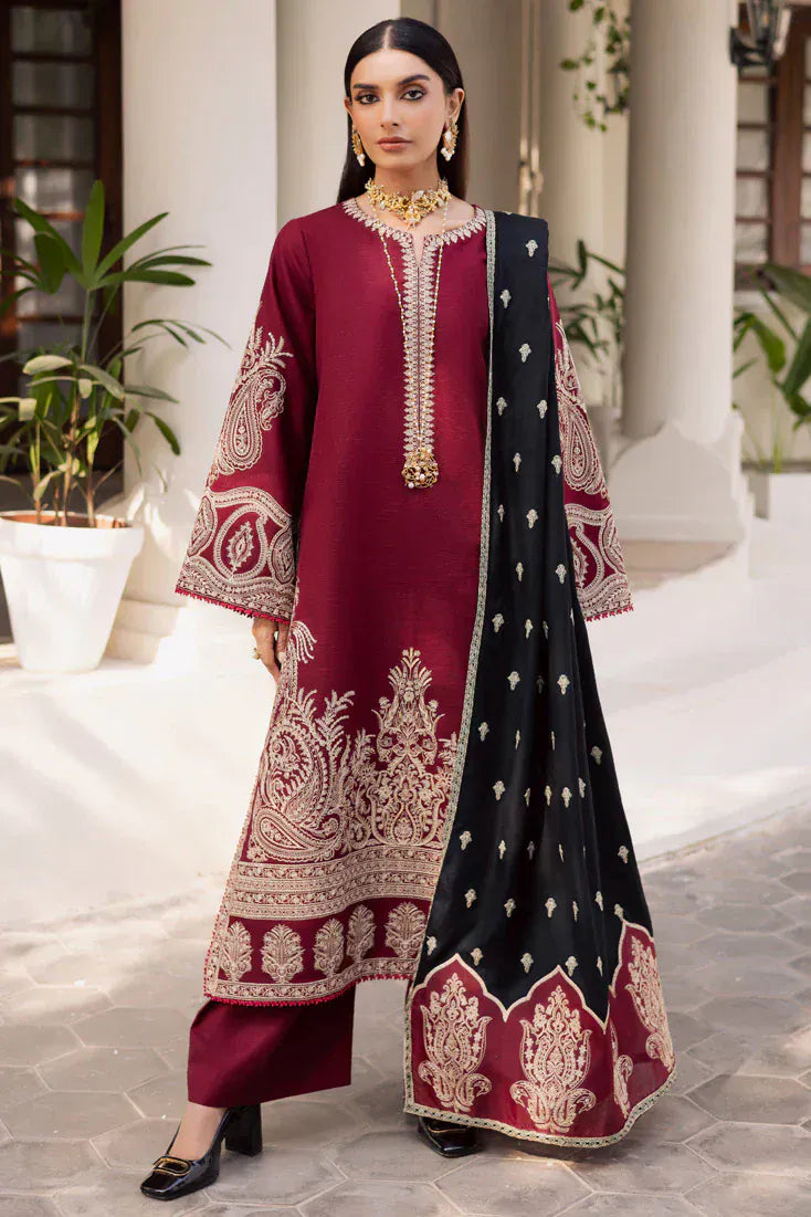 anayanoor Unstitched Embroidered Lawn 3Pc Suit 3PC