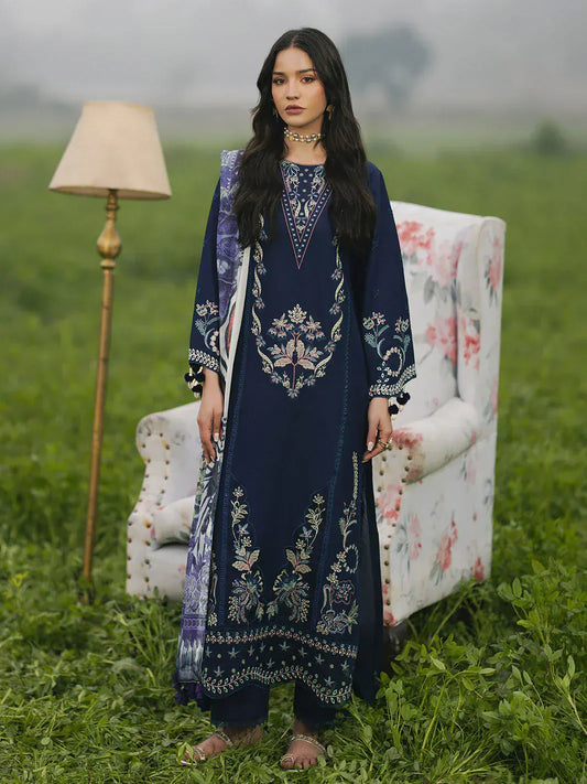 anayanoor Unstitched Embroidered Lawn 3Pc Suit 3PC