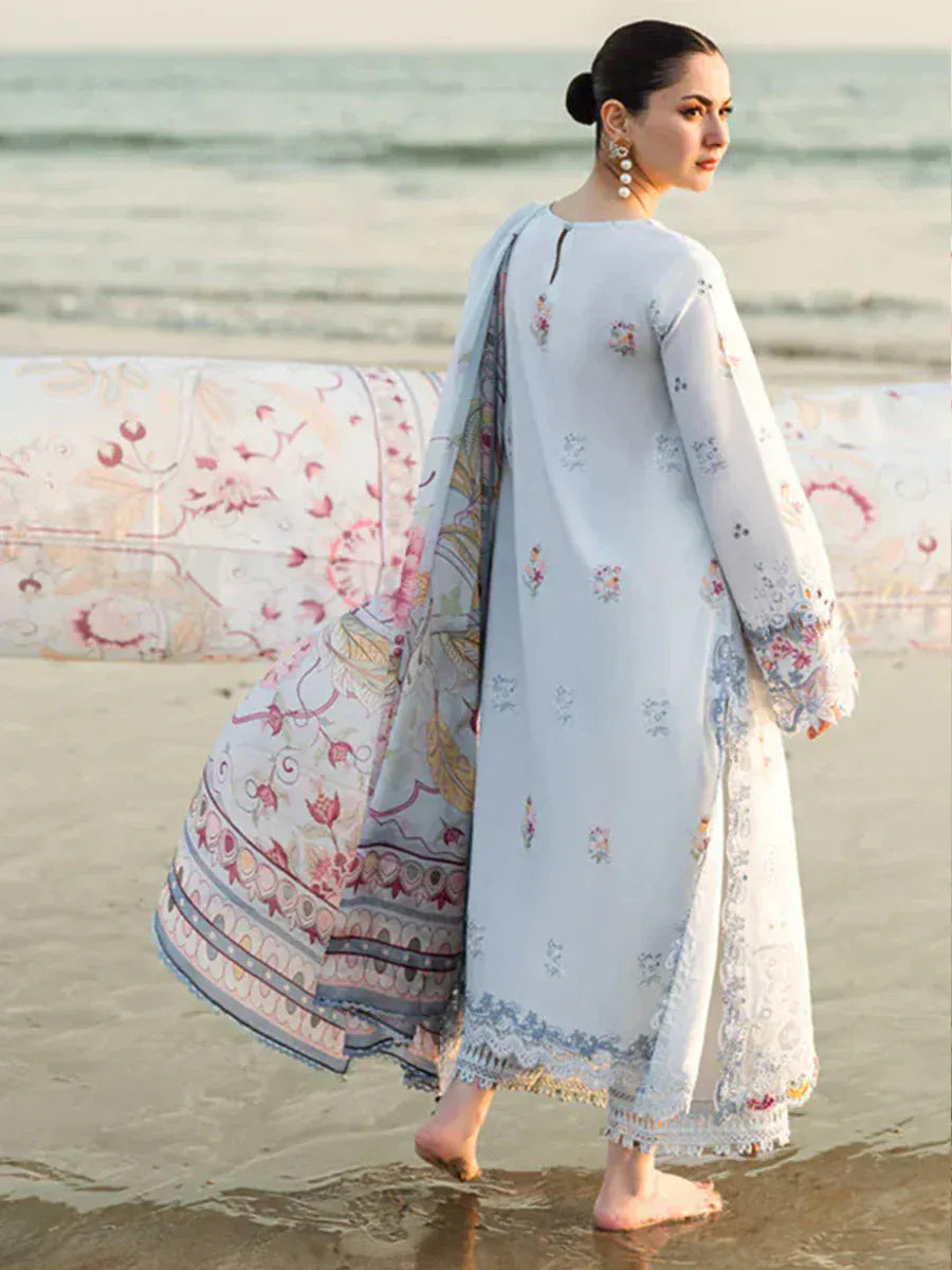 anayanoor Unstitched Embroidered Lawn 3Pc Suit 3PC