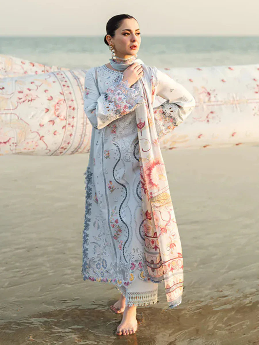 anayanoor Unstitched Embroidered Lawn 3Pc Suit 3PC