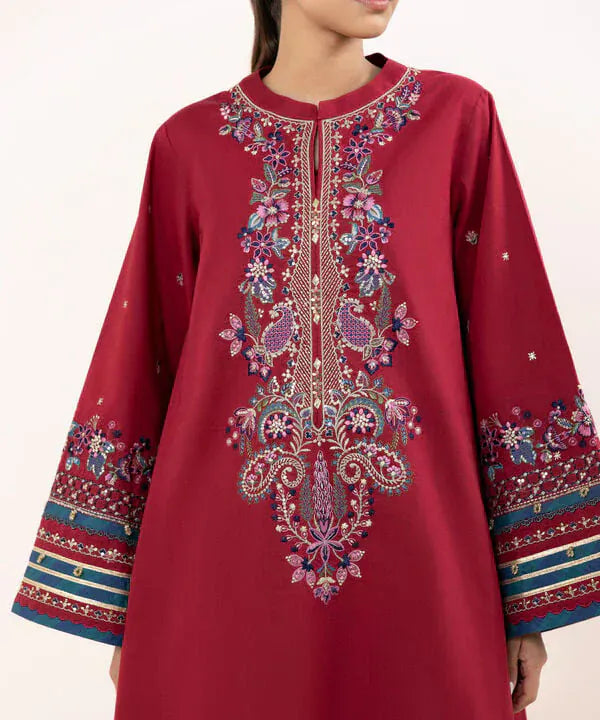 anayanoor Unstitched Embroidered Lawn 3Pc Suit 3PC