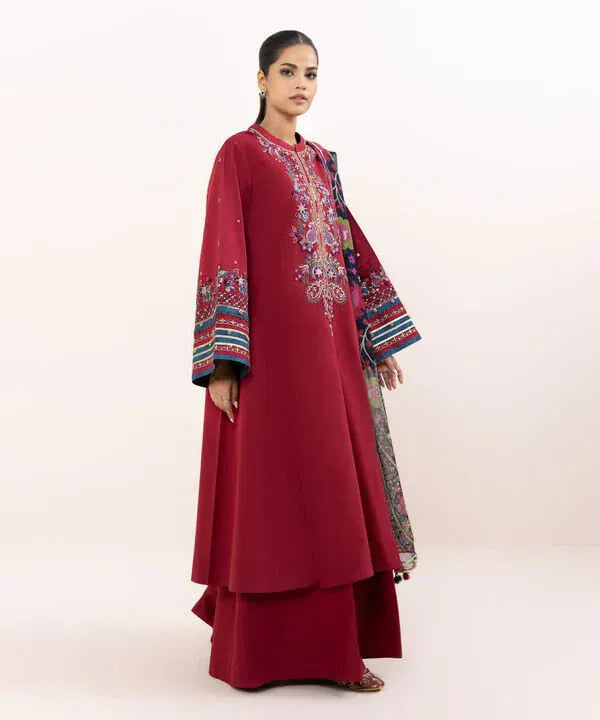 anayanoor Unstitched Embroidered Lawn 3Pc Suit 3PC