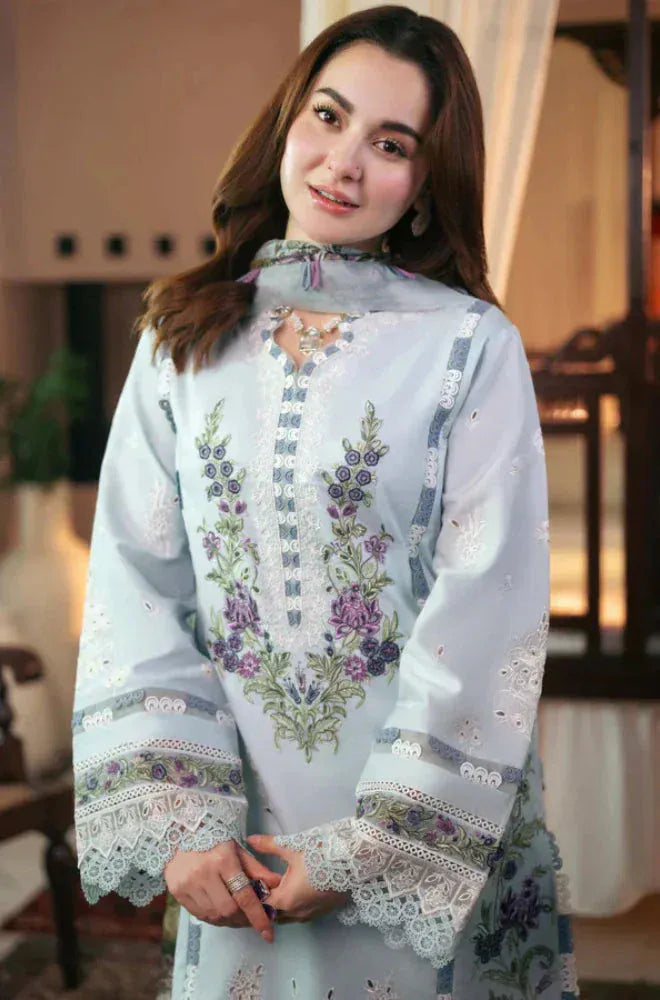 anayanoor Unstitched Embroidered Lawn 3Pc Suit 3PC