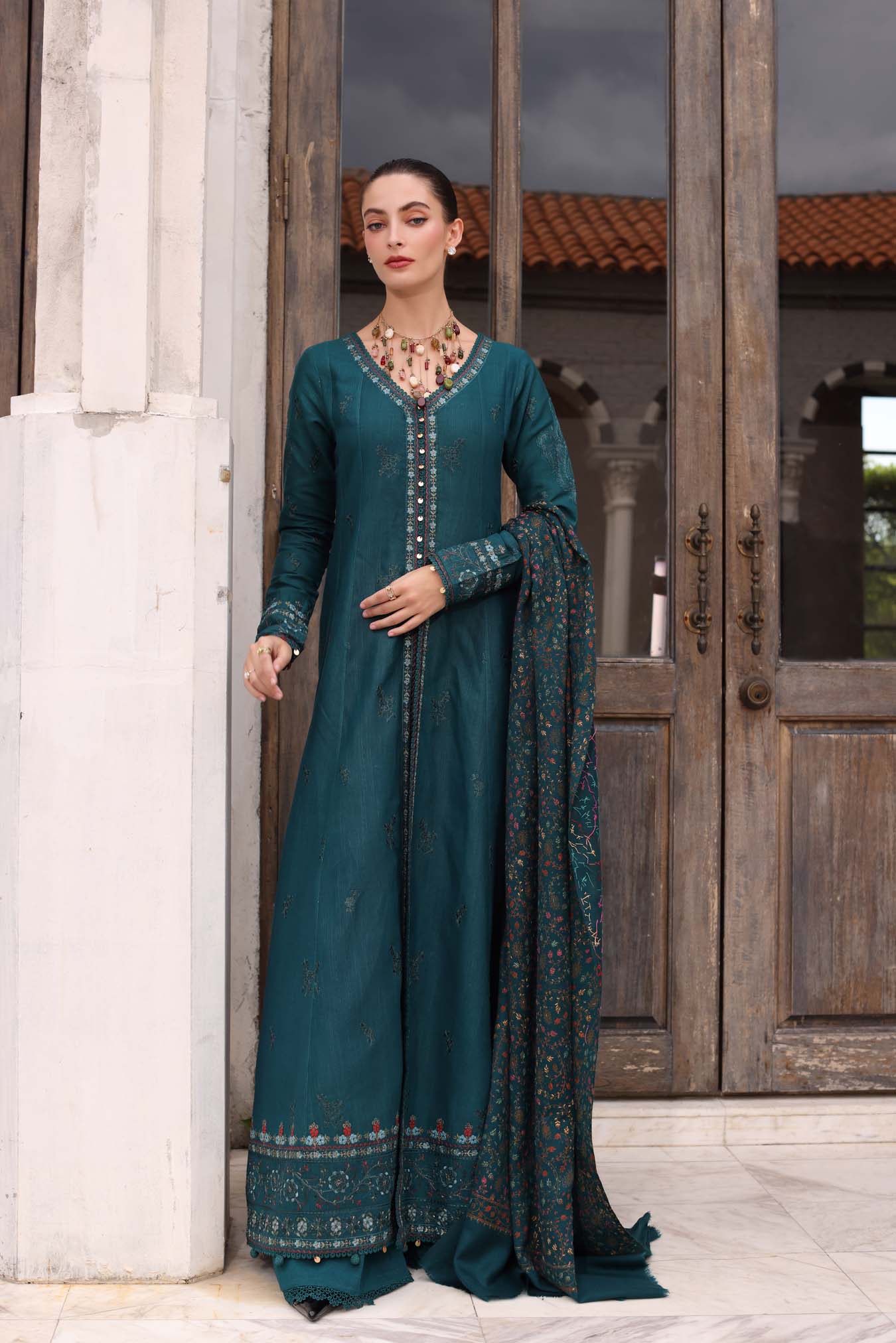 anayanoor Unstitched Embroidered Lawn 3Pc Suit 3PC