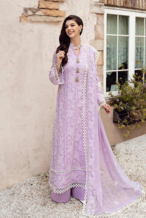 Bareeze Unstitched Embroidered Lawn 3Pc Suit