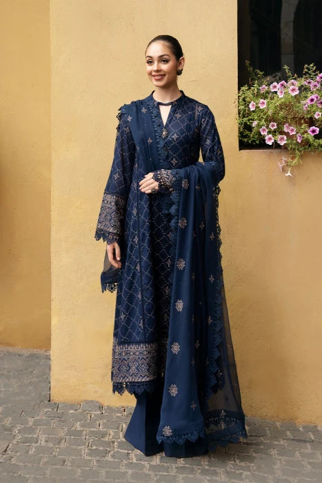 Bareeze Unstitched Embroidered Lawn 3Pc Suit