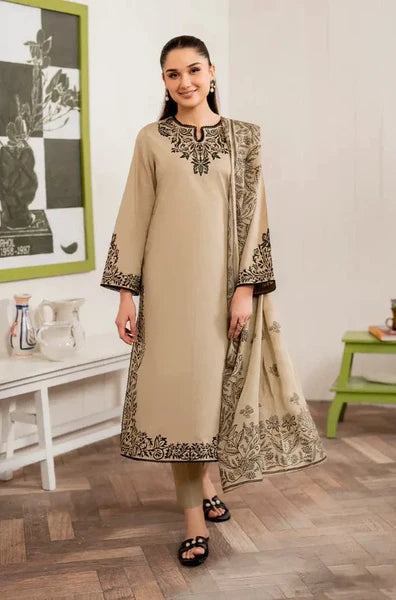 Garnet Embroidered Lawn 3Pc Suit