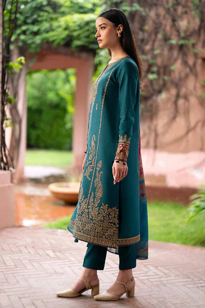 Jazmin Unstitched Embroidered Lawn 3Pc Suit-UW-0069