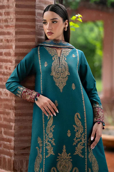 Jazmin Unstitched Embroidered Lawn 3Pc Suit-UW-0069