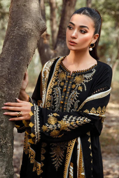 Maria B Unstitched Embroidered Lawn 3Pc Suit-MPT-1601-B
