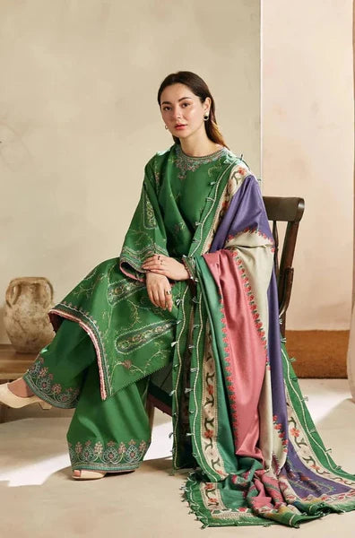 Zara Shah Jahan Unstitched Embroidered Lawn 3Pc Suit