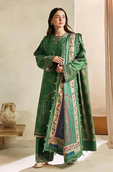 Zara Shah Jahan Unstitched Embroidered Lawn 3Pc Suit